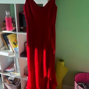 Red gown
